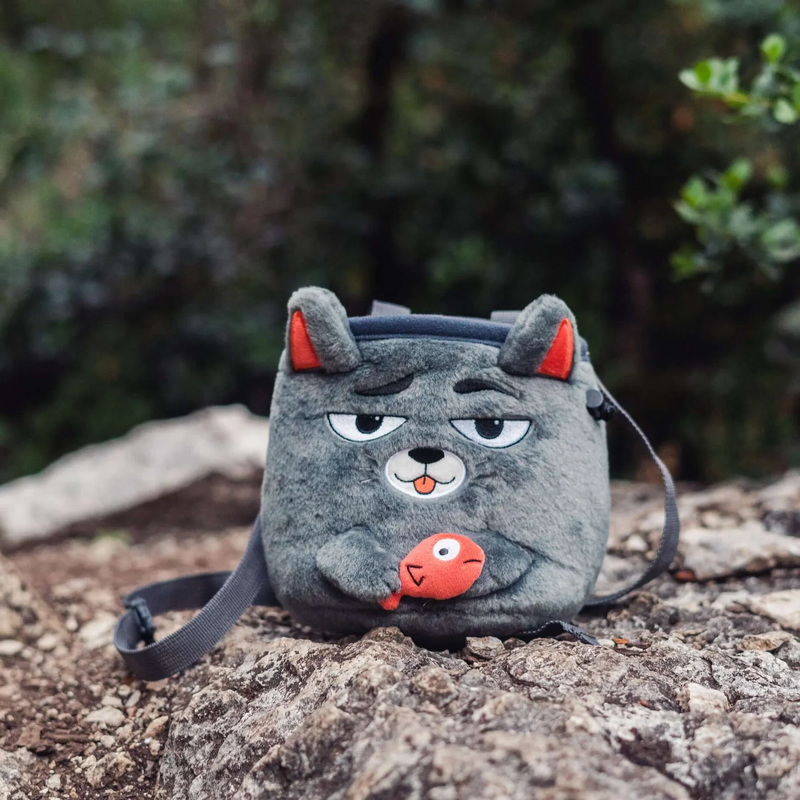 YY Vertical Grey Cat Chalk Bag