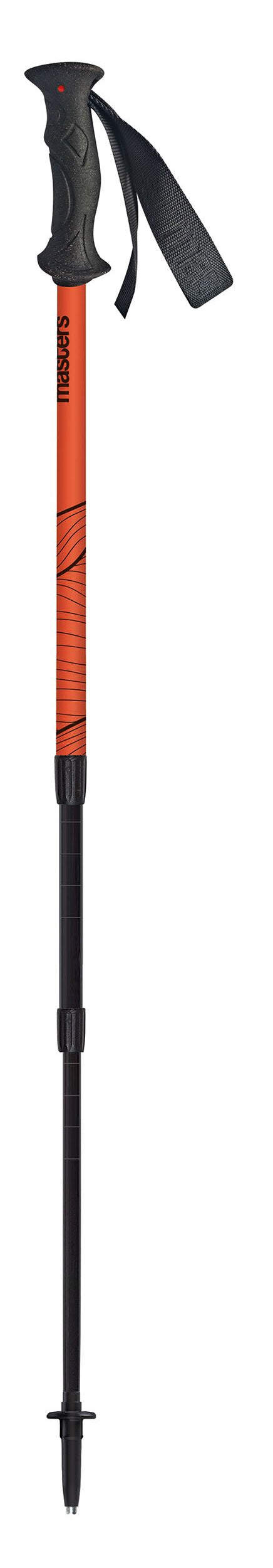 Masters Scout Anti-shock CSS Trekking Pole - Pair - Sunset Orange/Brick Red