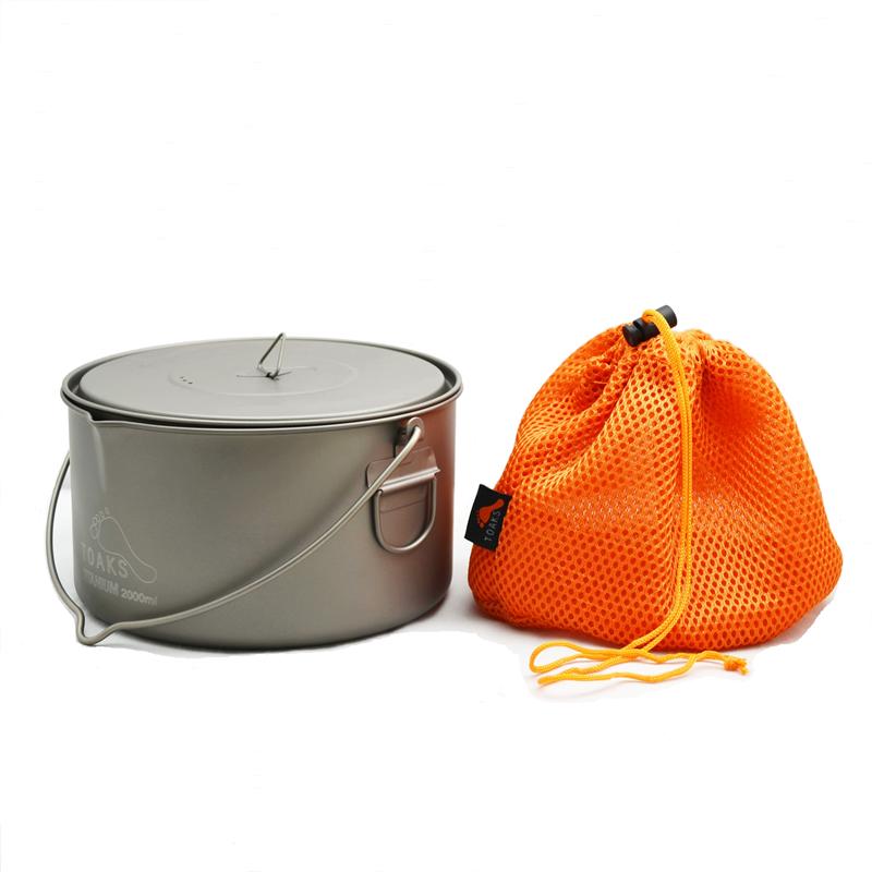 TOAKS Titanium 2000ml Pot with Bail Handle