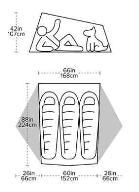 Big Agnes Tiger Wall UL3 Bikepack Solution Dye Tent