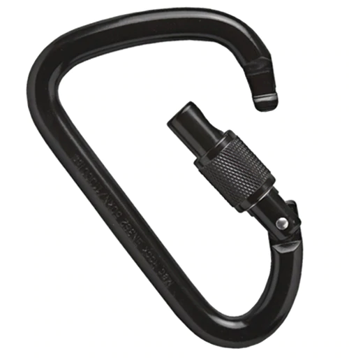 Mad Rock XL Steel Screw Gate Carabiner Black