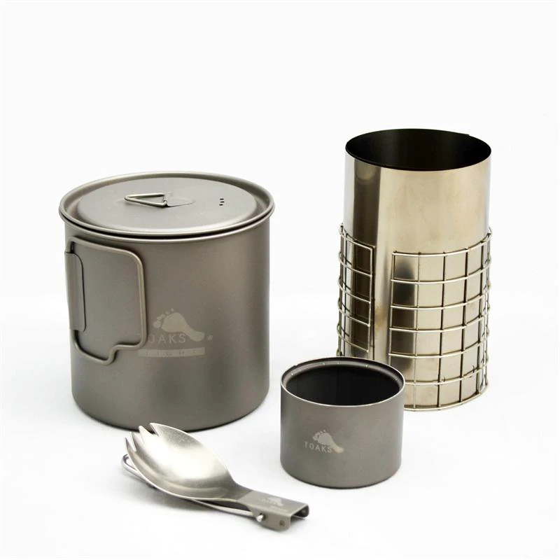 Toaks Ultralight Titanium Stove and 650ml Pot Set