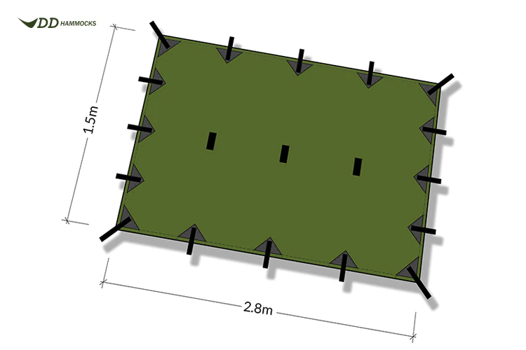 DD Hammocks Superlight Tarp - Small - Olive