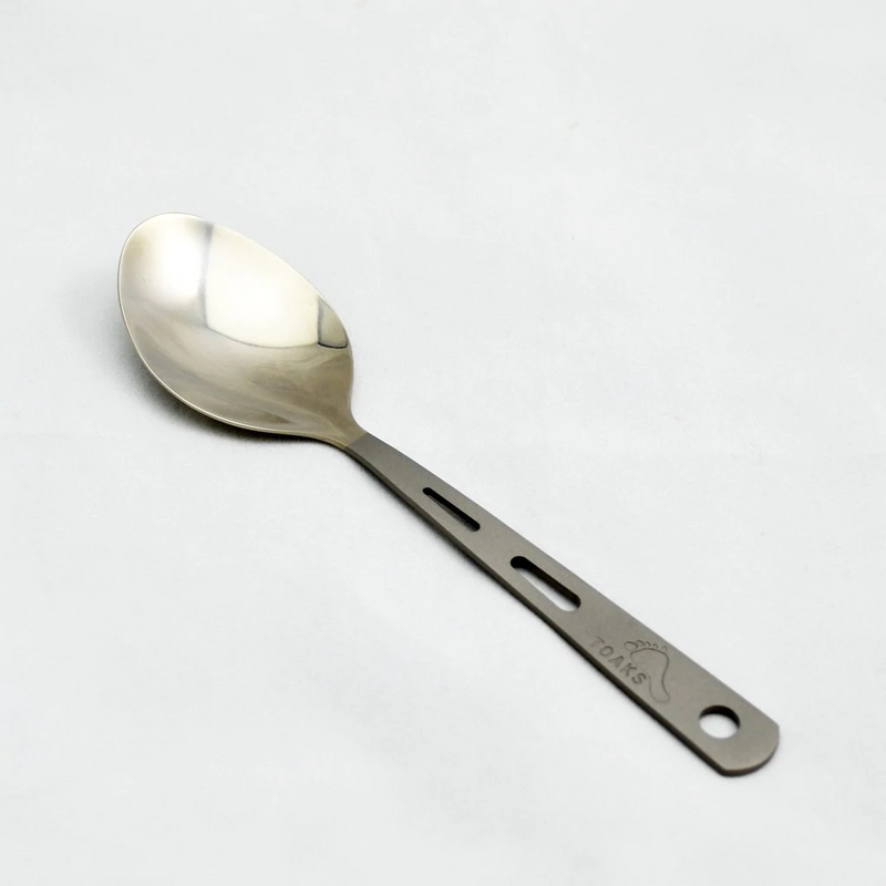 Toaks Titanium Short Handle Spoon, Polished Bowl