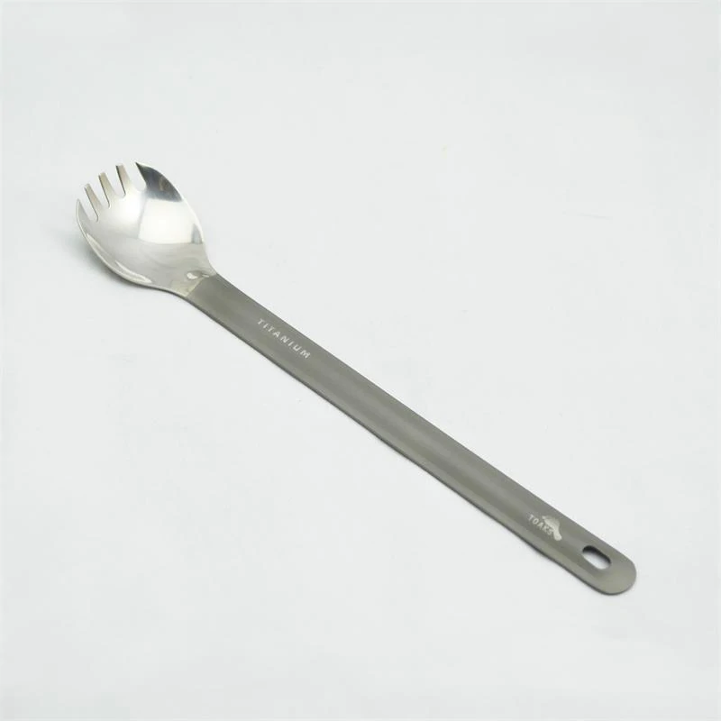 Toaks Titanium Long Handled Spork Polished Bowl