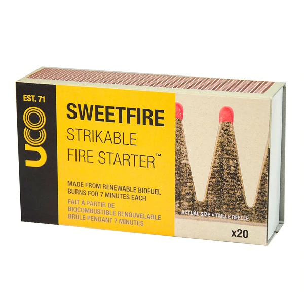 UCO Sweetfire Tinder Match Points - 20 Pack